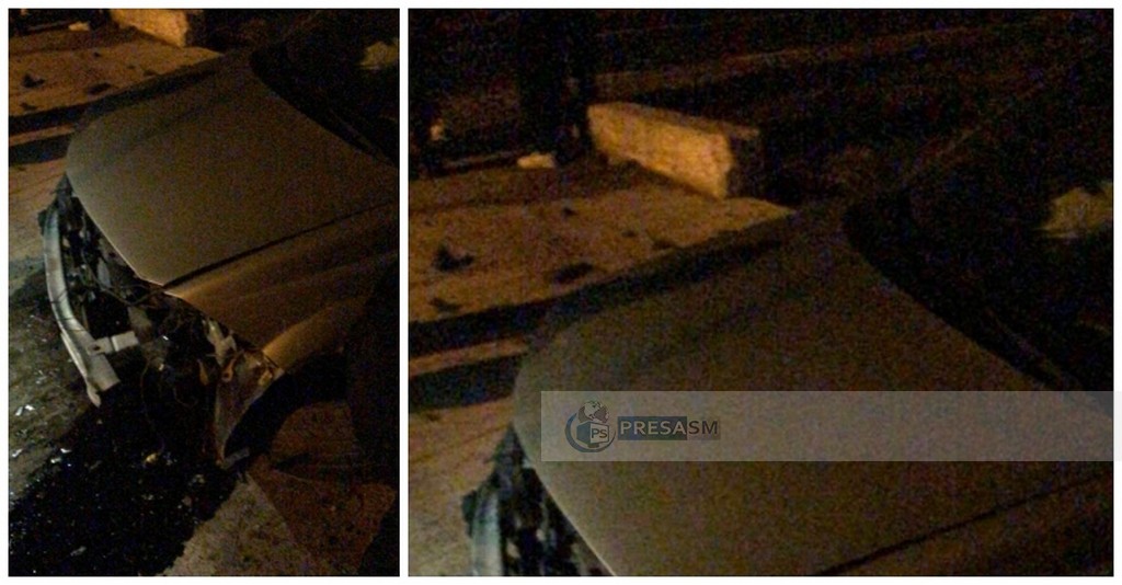 FOTO. Puștan, cu permis de câteva luni, și-a avariat serios mașina. Accident în Mădăras