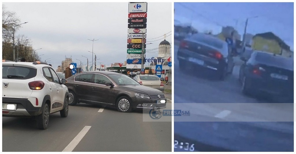 FOTO/VIDEO. Accident cinic pe Drumul Careiului. Vinovatul a scăpat, nevinovatul e păgubit