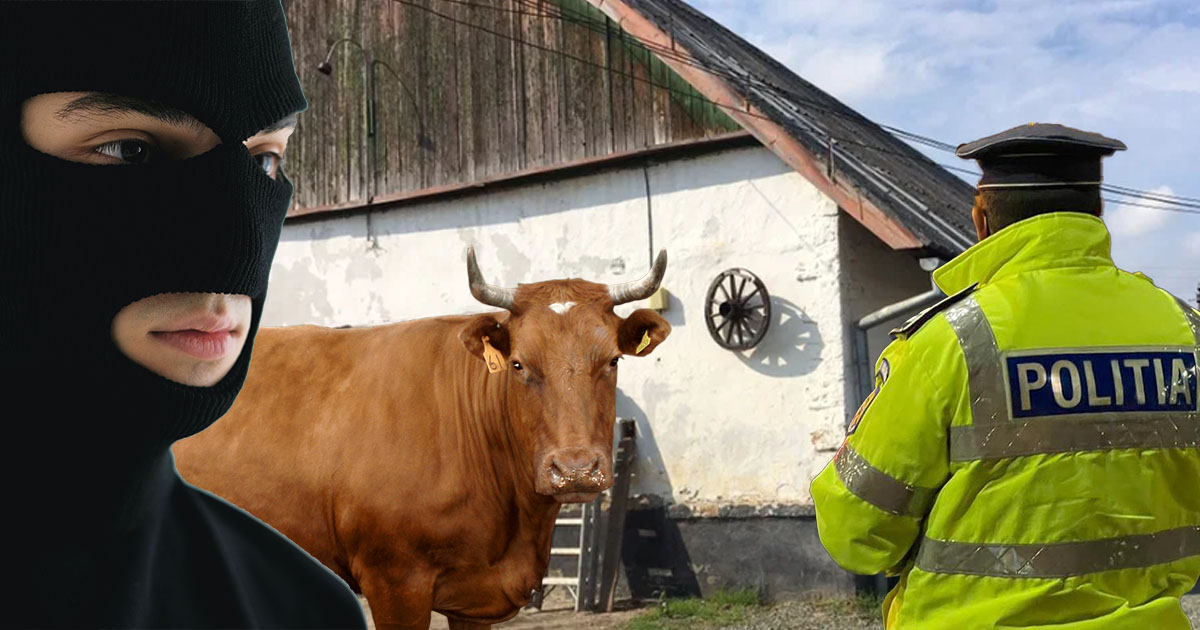 Se fură orice în Satu Mare, chiar și animelele din grajd. Un tânăr a ajuns după gratii