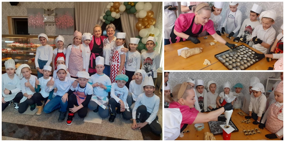 FOTO. Ce gest! Victorina a răsfățat zeci de copii cu dulciuri. I-a învățat și să gătească