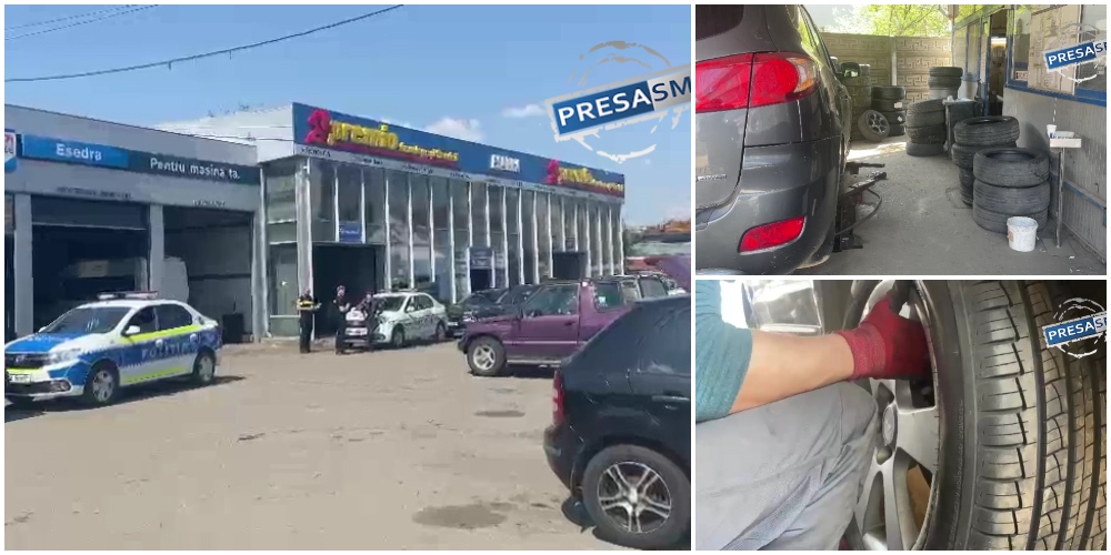 VIDEO. Sătmărenii au luat cu asalt atelierele auto. Cozi la schimbarea anvelopelor