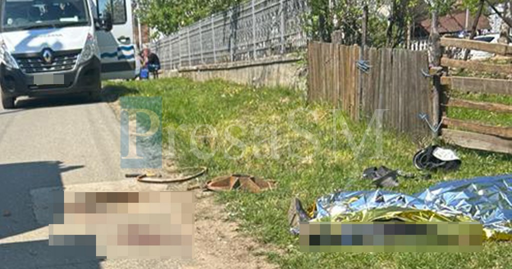 FOTO. Accident mortal în județul Satu Mare. Muncitor lovit de o mașină, condusă de o femeie