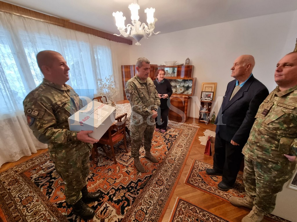 FOTO/VIDEO. Ultimul veteran în viață din județul Satu Mare. Armata l-a omagiat