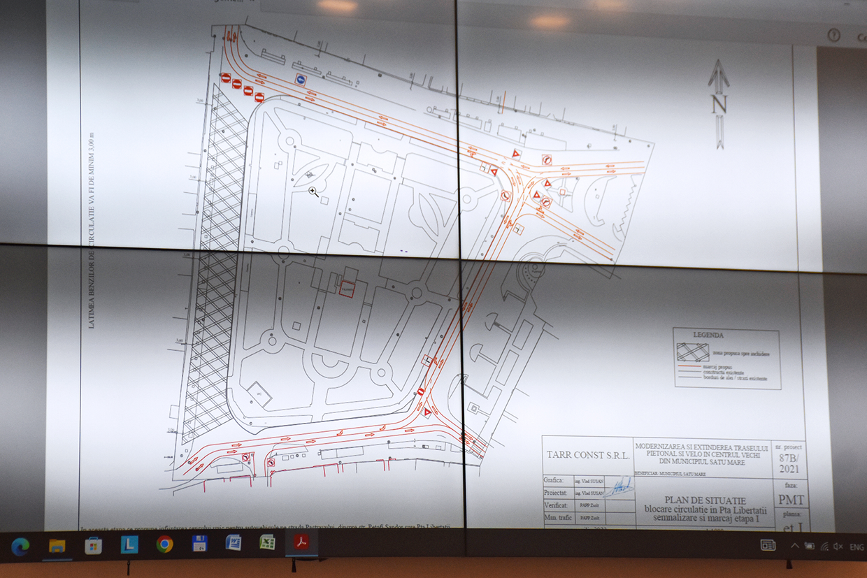 FOTO. Se închide definitiv o parte din Centrul Vechi (sensul giratoriu). Se schimbă regulile de circulație