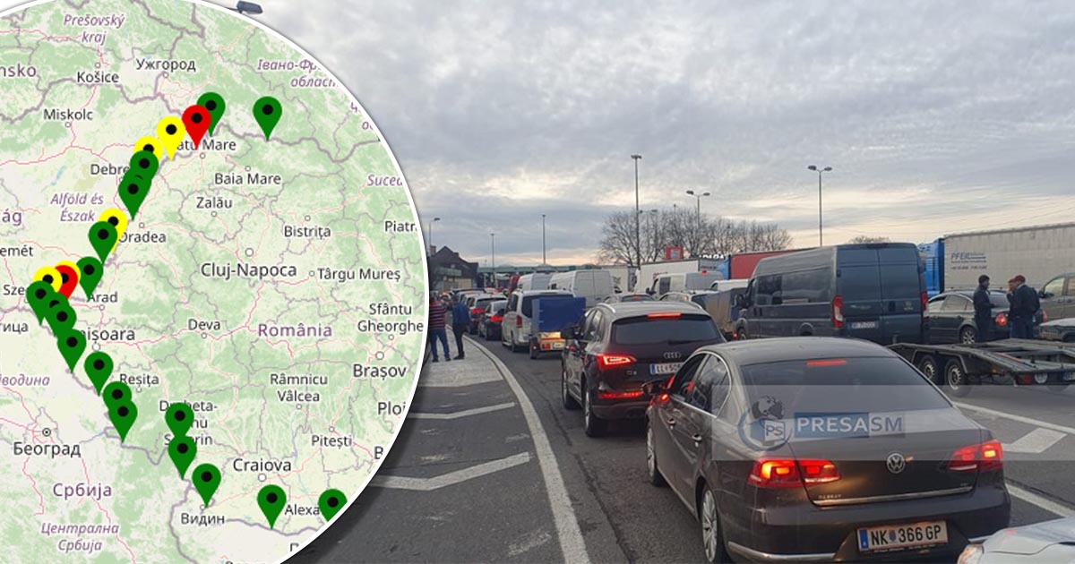 Cod roșu de aglomerație la vama Petea. A început nebunia de Paște la granița cu Ungaria