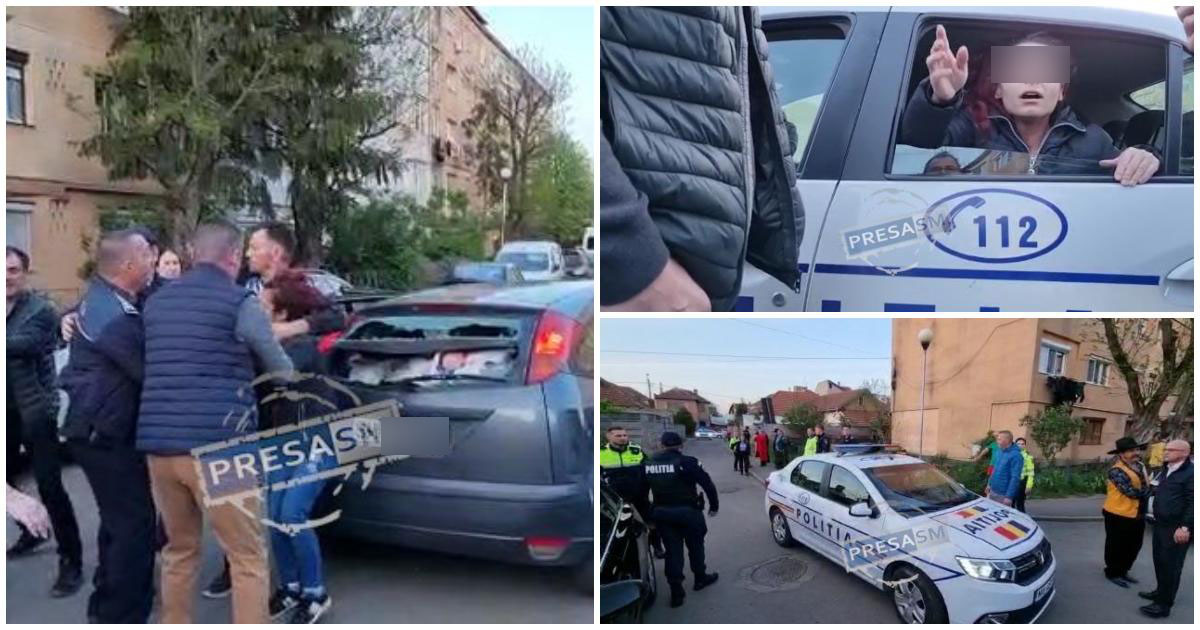 FOTO/VIDEO. Cine și de ce a luat fetița (6 ani). Primele explicații, femeia atacată de zeci de sătmăreni