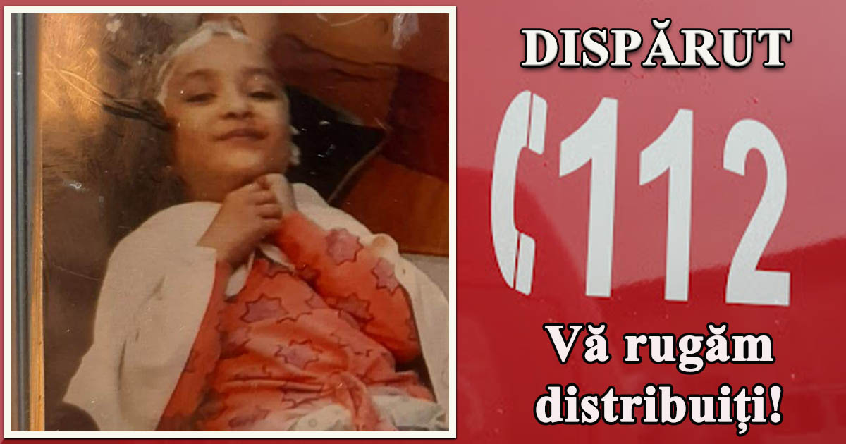 ALERTĂ în municipiul Satu Mare. Fetiță, în vârstă de 6 ani, dispărută!
