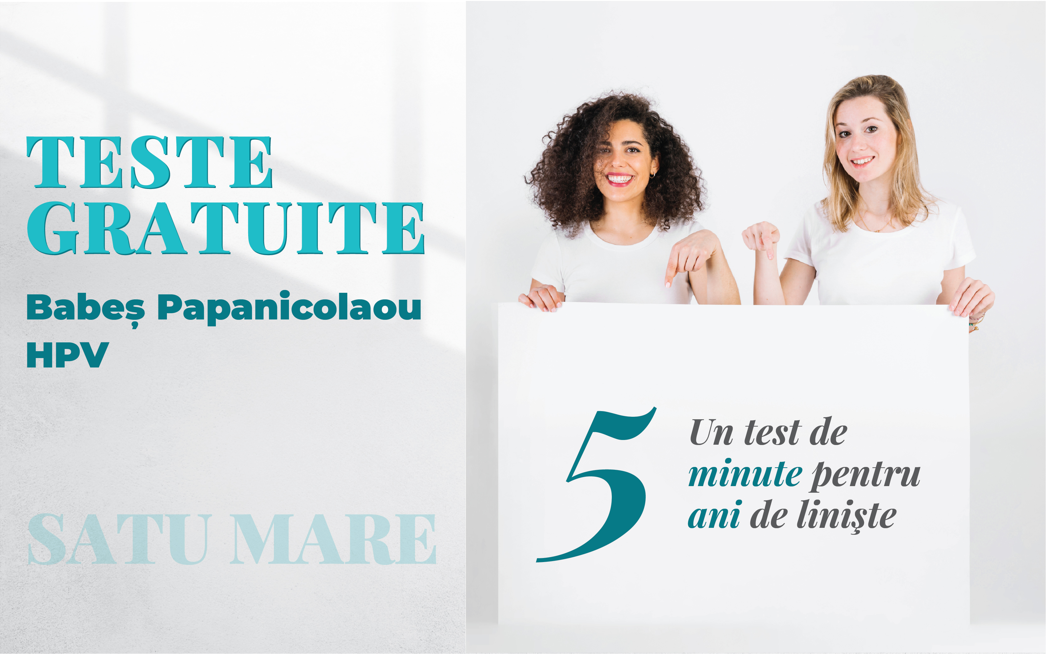 Teste GRATUITE Babeș-Papanicolaou și HPV în județul SATU MARE