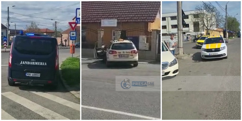 VIDEO. Taximetrist din Satu Mare amendat fiindcă a fumat în mașină, în parcare, fără client