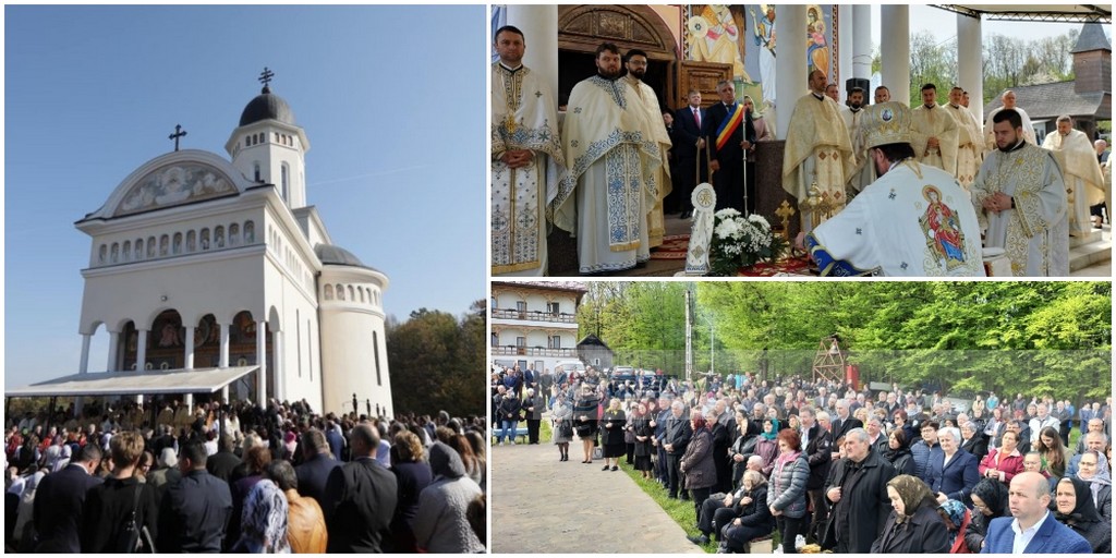 FOTO/VIDEO. Sărbătoare mare în Catedrala Codrului, Mănăstirea Măriuș. Credincioșii au participat în număr foarte mare