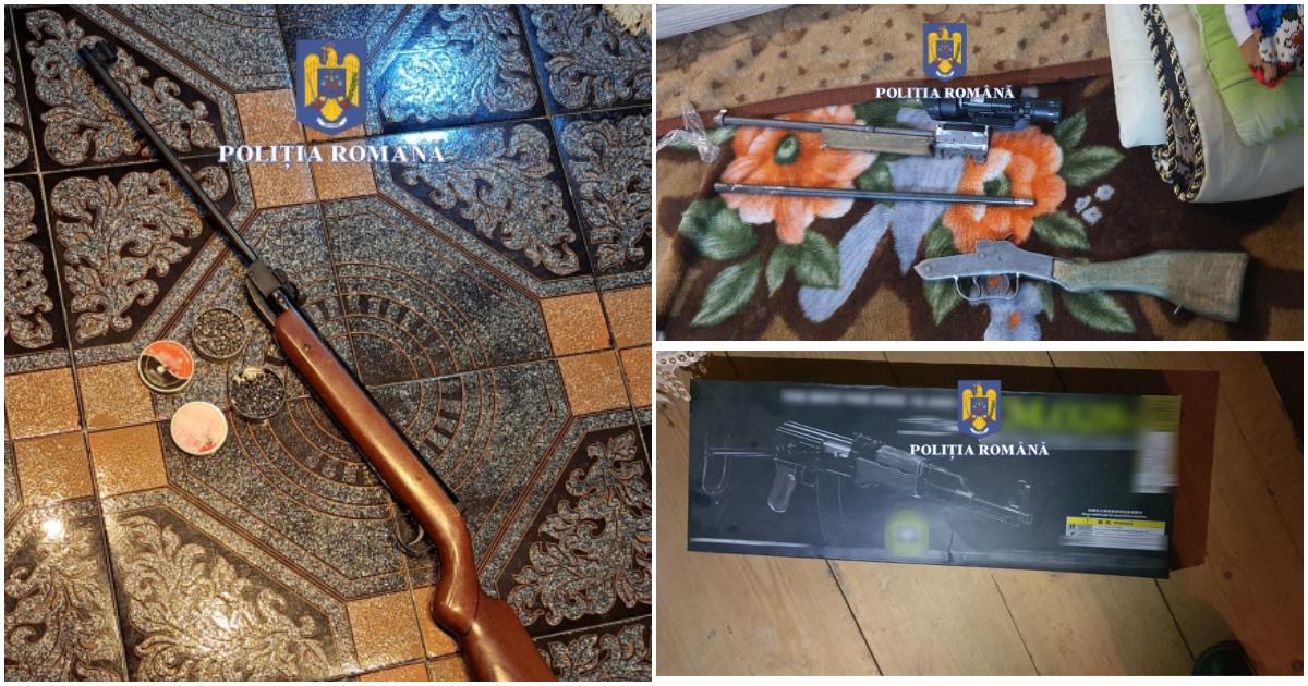 FOTO/VIDEO. Percheziții de amploare în zeci de județe ale țării. Arme aduse prin curieri, din Spania