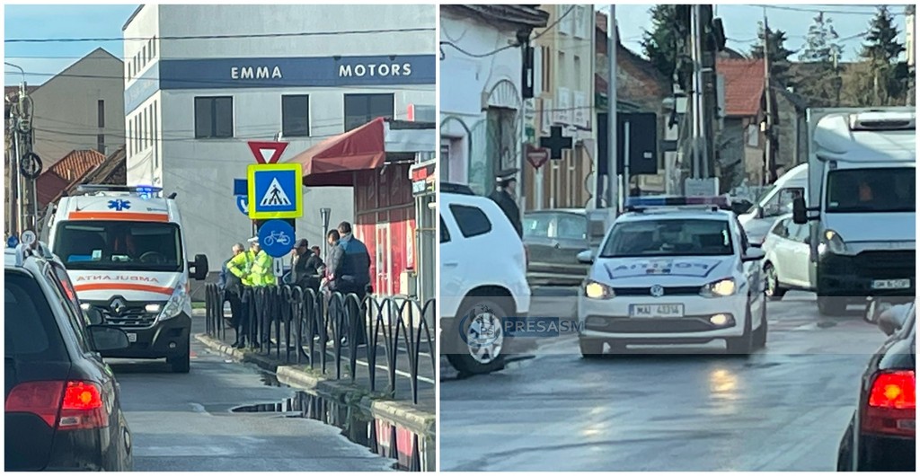 FOTO. Alertă la Piața de Vechituri. Au intervenit Poliția Rutieră, Poliția Locală și Ambulanța