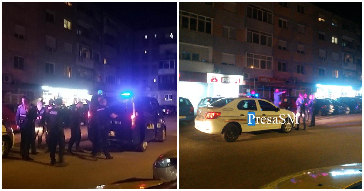 FOTO/VIDEO. Taximetriști agresați în Satu Mare. Un individ a lovit mai multe mașini, intervenție a Poliției și Jandarmeriei