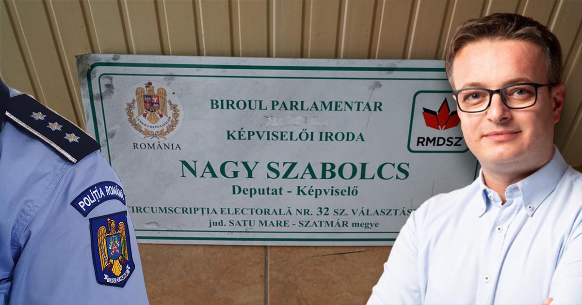 FOTO. Panoul deputatului Nagy Szabolcs din Tășnad, vandalizat. UDMR reacționează: "Acțiuni meschine, fără sens!"