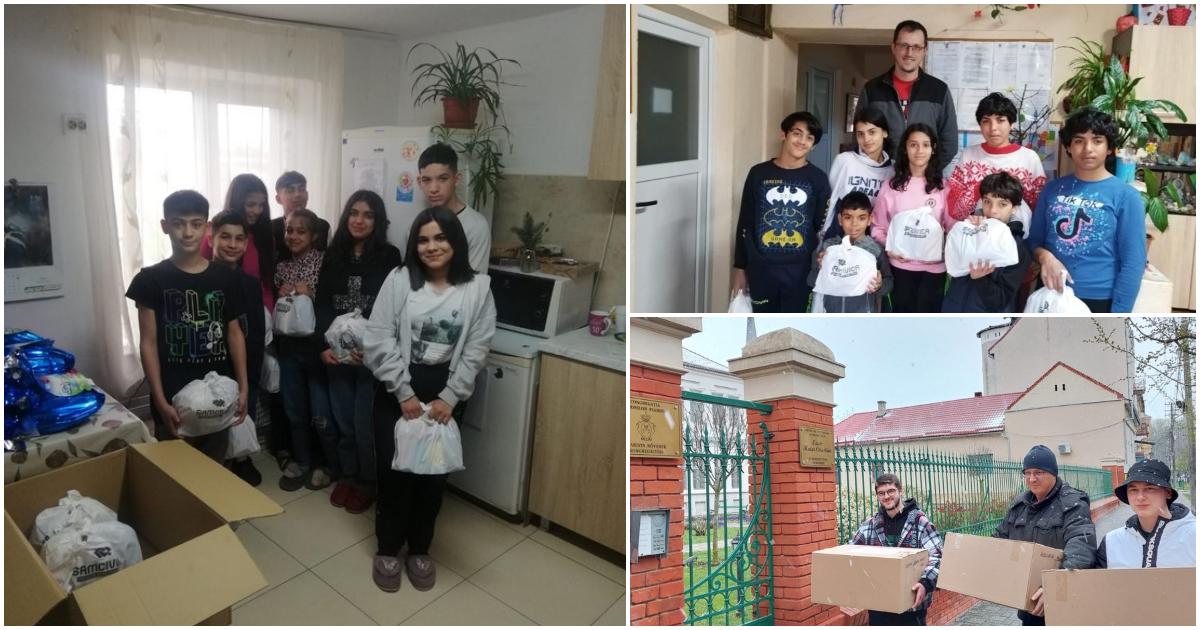 FOTO. SamCivica și voluntarii au făcut fericiți sute de copiii aflați în grija statului, în județul Satu Mare