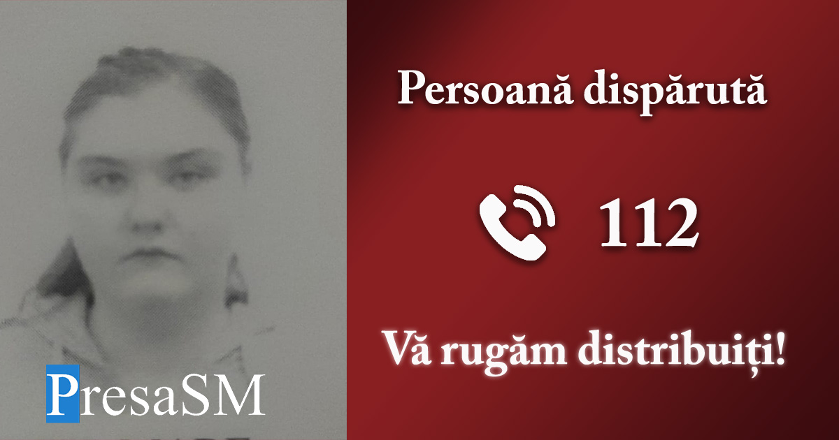 FOTO. Alertă în Satu Mare. Elevă de liceu dispărută fără urmă