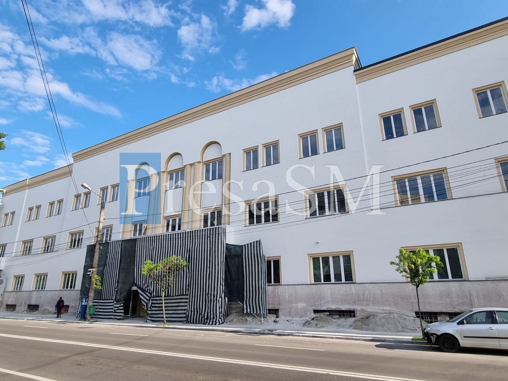 FOTO. Noua înfățișare a Muzeului Județean prinde contur. Fațada laterală, aproape finalizată