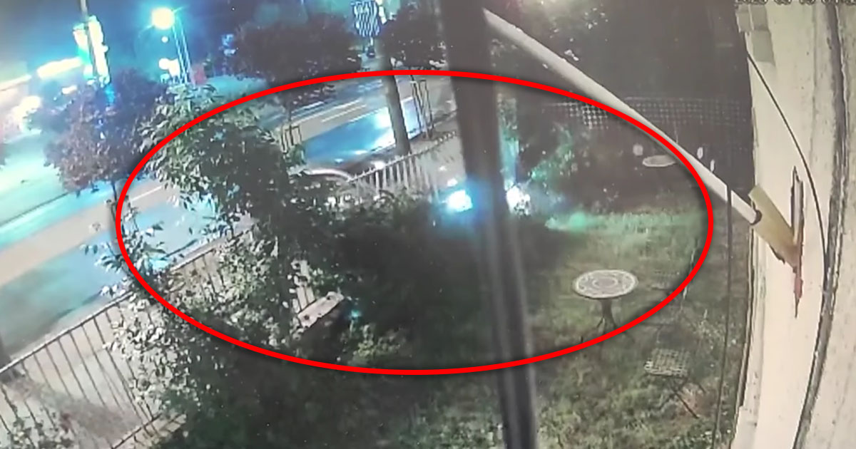 VIDEO. Șoferul unui BMW de Satu Mare a spulberat gardul unui timișorean. Apoi a fugit