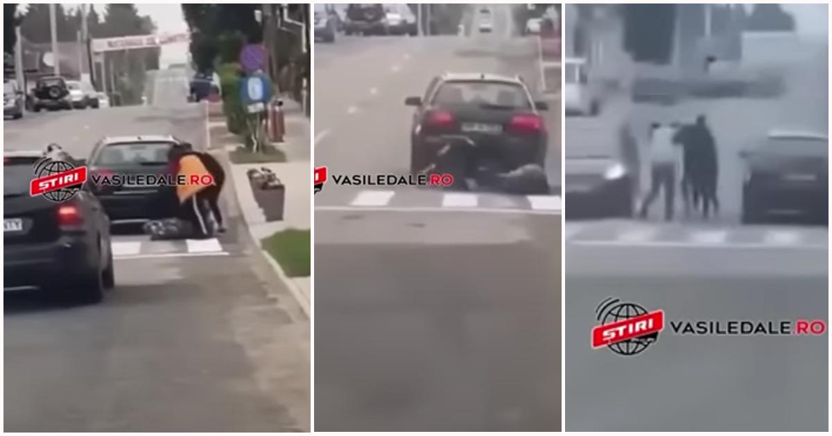 VIDEO. Bătaie sălbatică între trei femei, în plin trafic, în județul vecin. S-au lovit și s-au tras de păr în mijlocul străzii