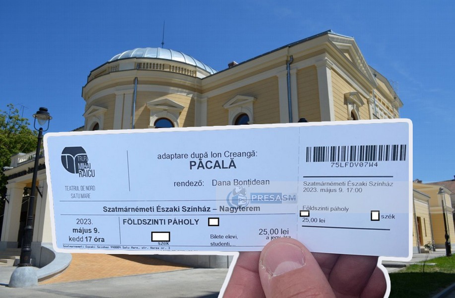 FOTO. Teatrul de Nord, amendat de Protecția Consumatorului pentru bilete emise în limba maghiară la o piesă românească
