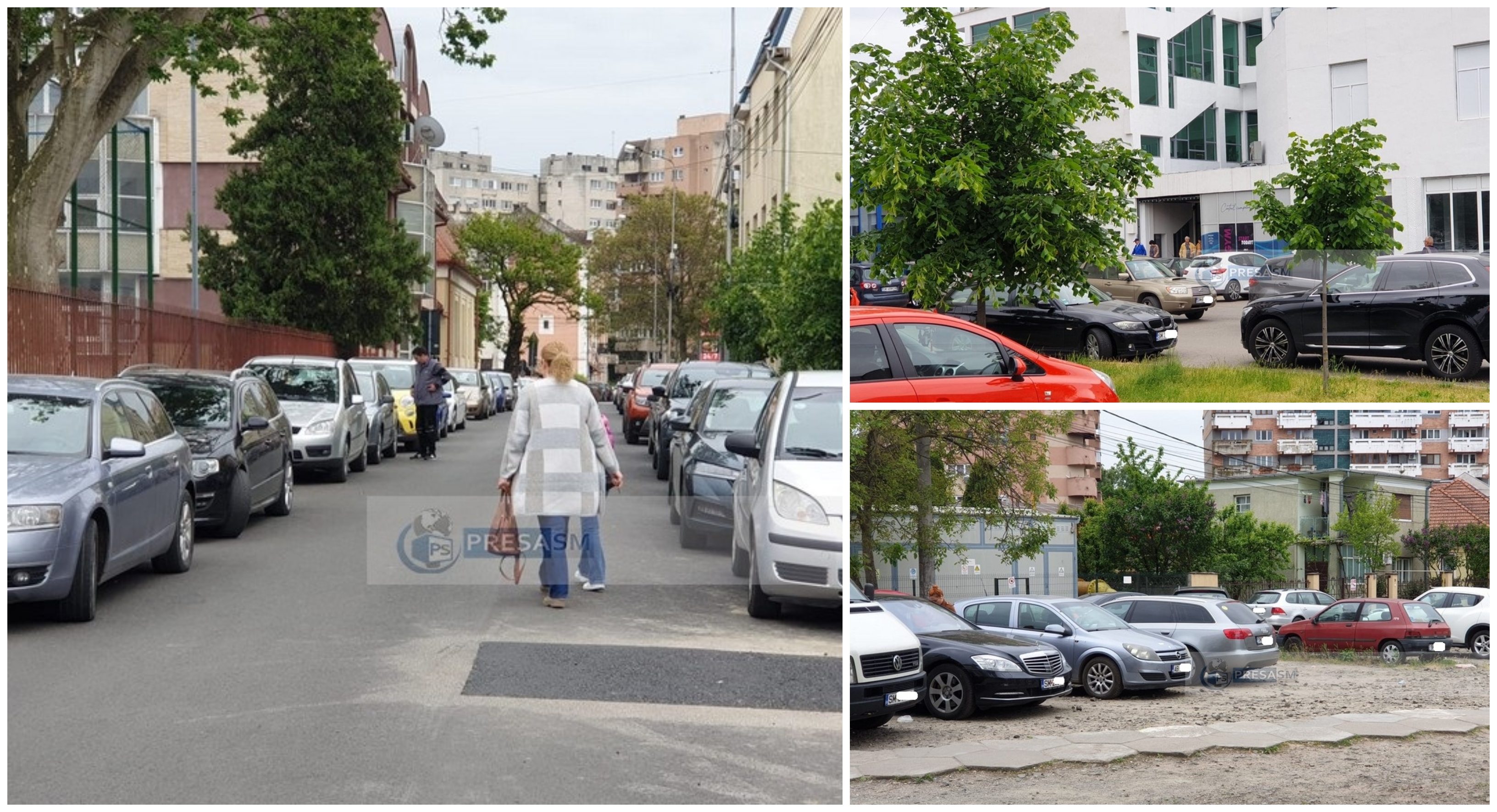 FOTO. Parcări aglomerate în Centrul Nou după interzicerea parcărilor în Piața Libertății. Șoferii caută alternative