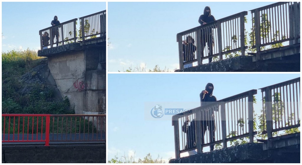 FOTO/VIDEO. Huligani mascați distrug mașini în zona Soarelui, în plină zi! Agresează oameni pe stradă