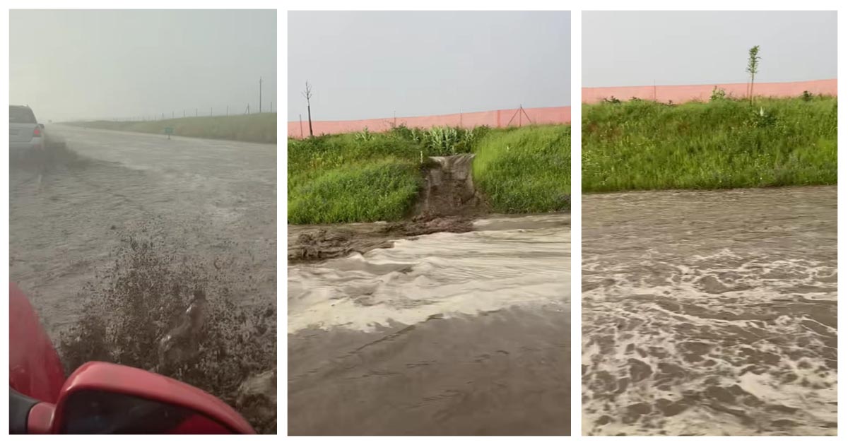 VIDEO. Imagini incredibile în Ungaria. Autostradă transformată în râu din cauza unei viituri