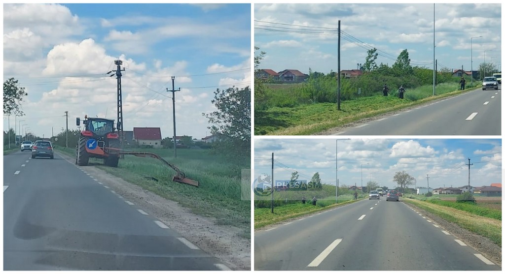 FOTO. Primăria model din județ! Întreține spațiile verzi și pe drumurile naționale