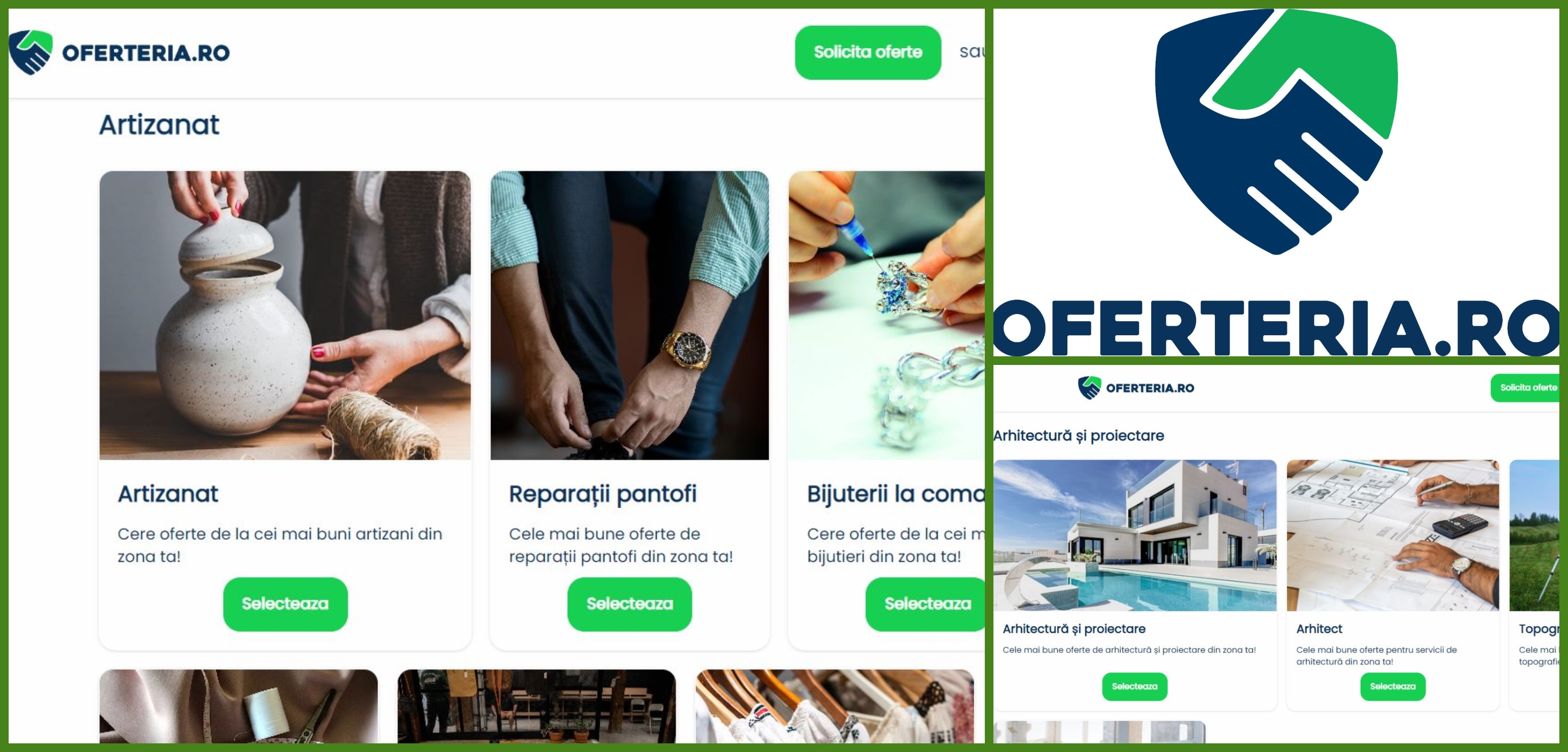 Niciodată nu a fost mai simplu să primești oferte pentru orice ai nevoie! Oferteria.ro - Tu ceri, noi îți trimitem ofertele, tu alegi ce ți se potrivește! - Oferteria.ro