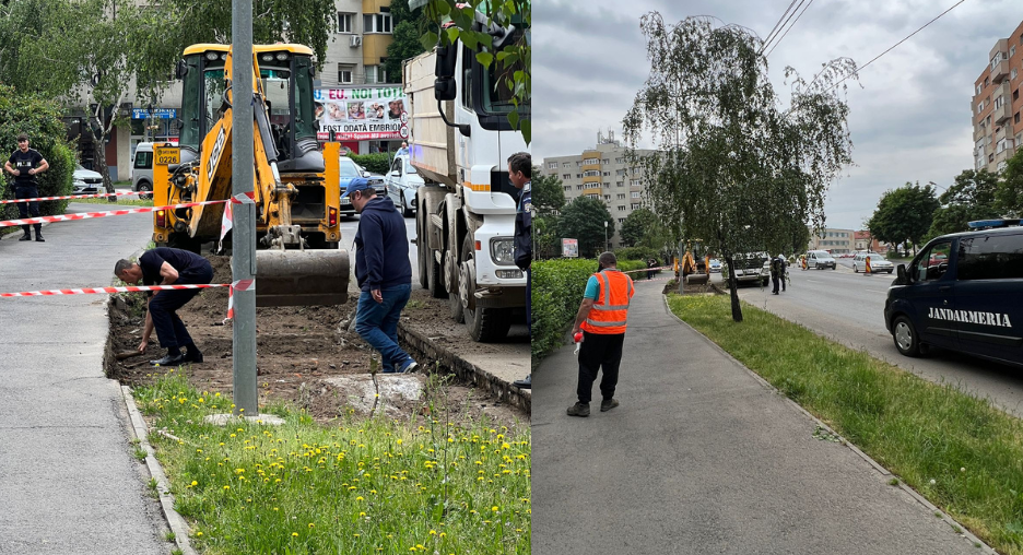 FOTO. Alertă prin 112: ”Posibilă bombă/grenadă în zona Soarelui din Satu Mare”