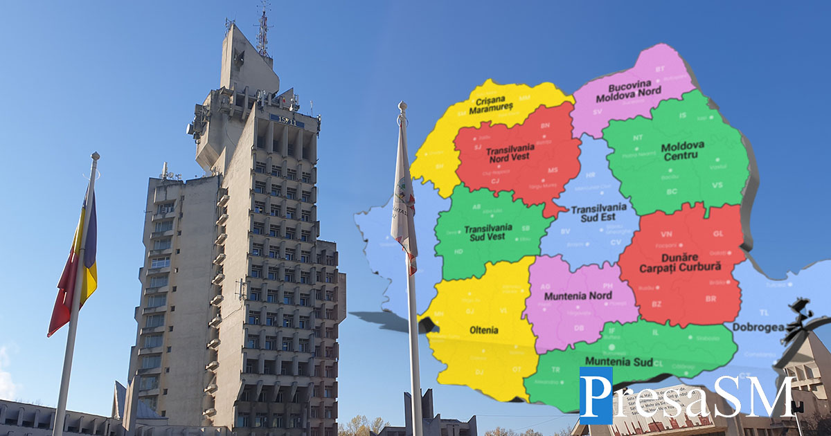 HARTĂ. Proiect de reorganizare: Satu Mare, comasat cu alte două județe. Dispar orașe și comune