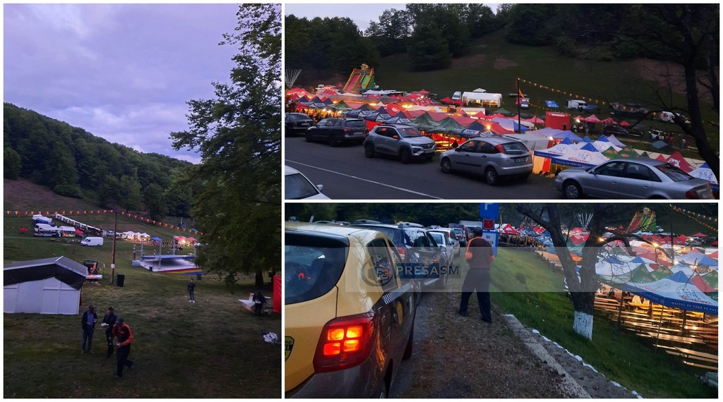 FOTO/VIDEO. Pregătiri intense pentru Sâmbra Oilor. Zeci de tarabe, s-au încins grătarele. PROGRAM OFICIAL