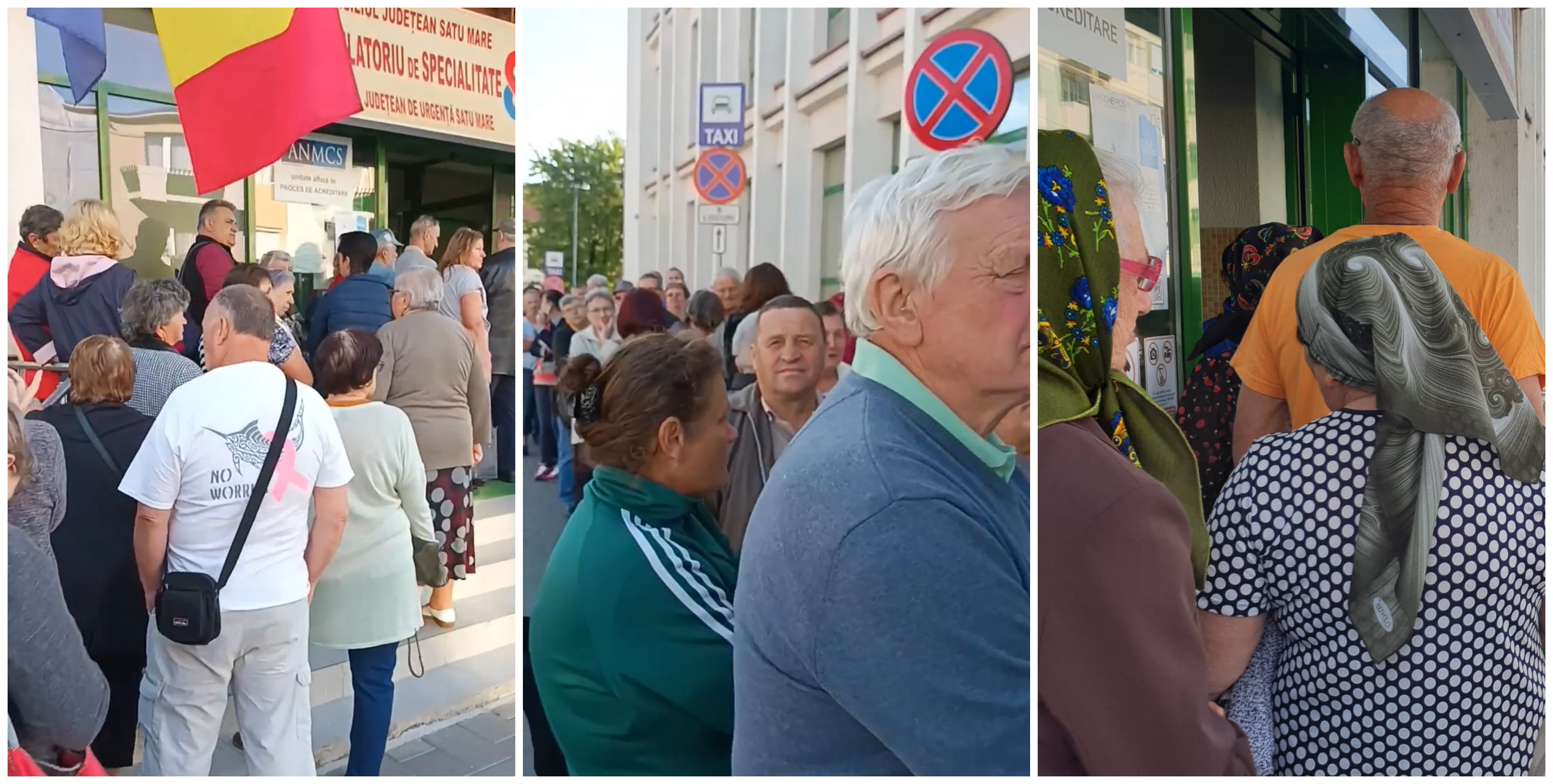 FOTO/VIDEO. Cozi uriașe, bătaie de joc la Policlinica Veche. Oameni veniți din tot județul, umiliți ca-n comunism