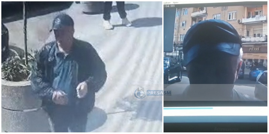 FOTO/VIDEO. Un bătrânel a sustras banii dintr-un bancomat, în centrul municipiului Satu Mare