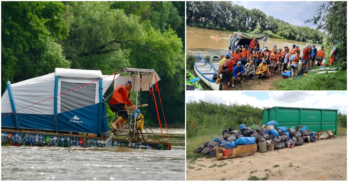 FOTO/VIDEO. Curățenie pe Someș. Peste 1.600 kg de gunoaie, strânse de ONG-uri și voluntarii sătmăreni