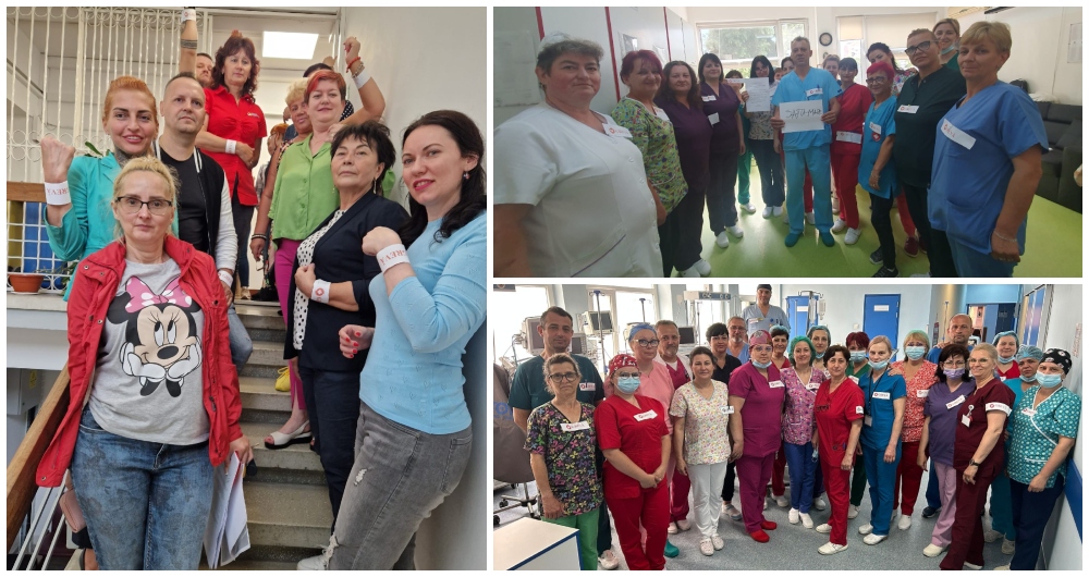 FOTOGALERIE. Mii de cadre medicale din județul Satu Mare sunt în grevă! Peste o mie la Spitalul Județean