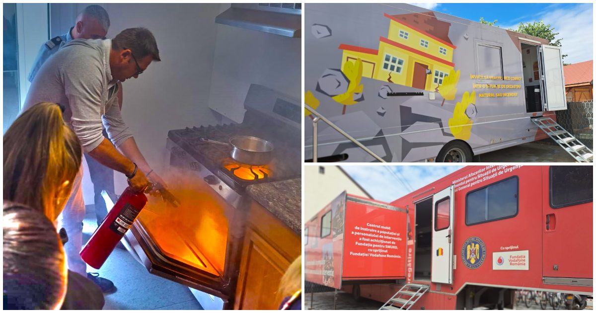 FOTO. "Flăcări digitale" și efecte multimedia. Sătmărenii învață cum să fie pregătiți pentru situații de urgență