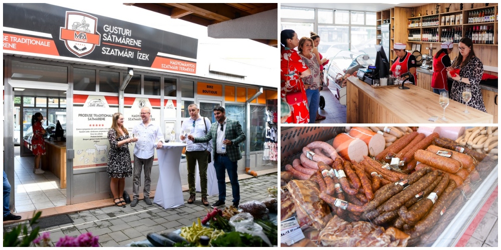 FOTO. Primul magazin cu produse tradiționale, fabricate 100% în Satu Mare, a fost deschis