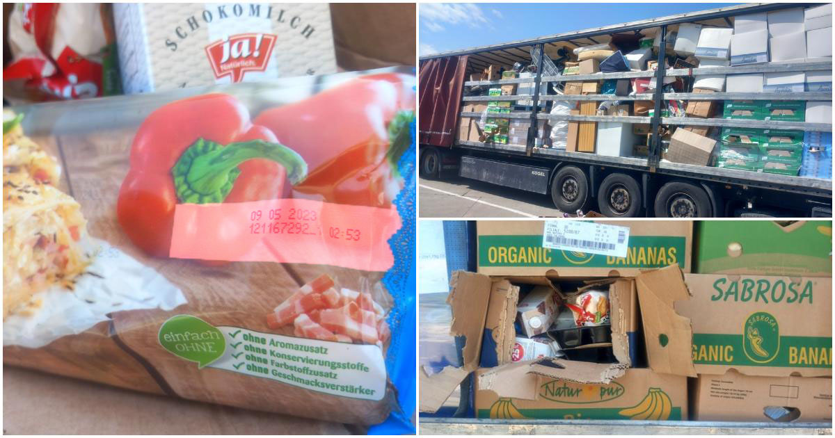 FOTO. Tone de alimente expirate, mobilă și haine murdare, oprite la Petea