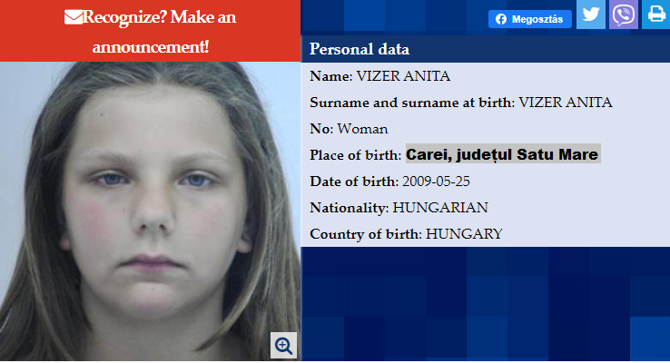 Minoră din Carei, dispărută fără urmă în Ungaria. Familia ne cere ajutorul
