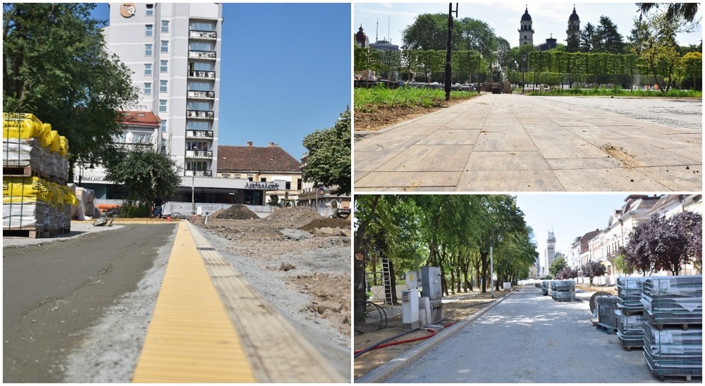 FOTOGALERIE. Stadiul lucrărilor din Centrul Vechi. Poze de pe șantier