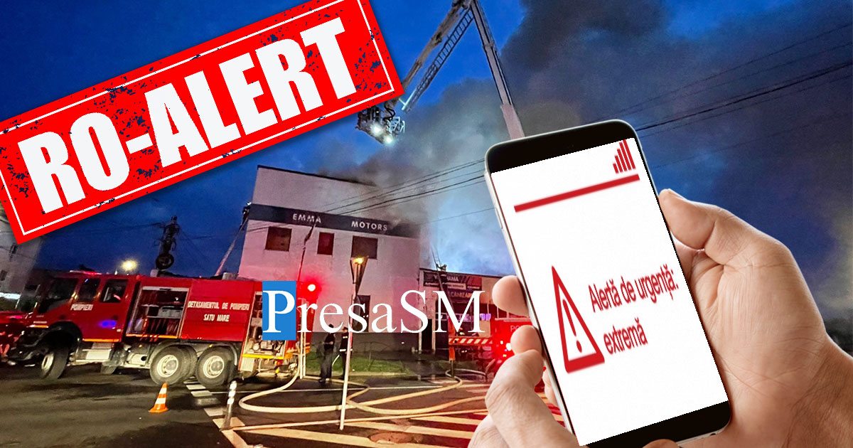 FOTO/VIDEO. Incendiu masiv în municipiul Satu Mare. Sătmărenii din zonă au primit mesaje RO-ALERT