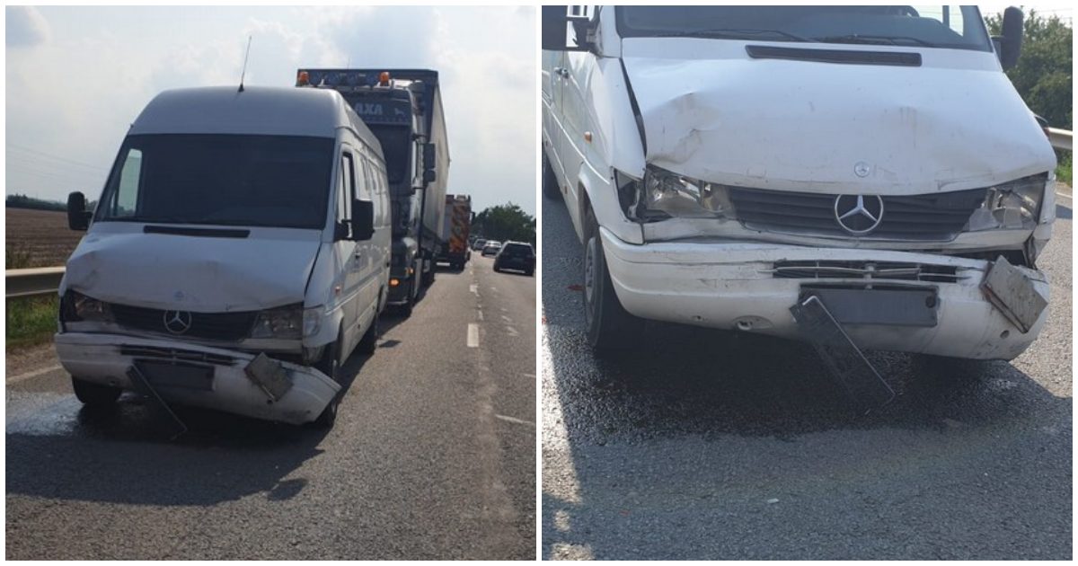 FOTO. Accident între un TIR și două microbuze pe DN19, în județul Satu Mare. Mobilizare de forțe