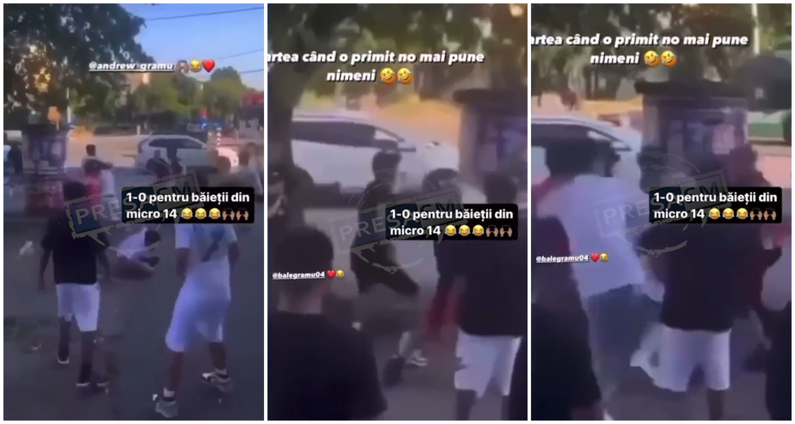 VIDEO. Bătaie, cu pumni și picioare, între zeci de tineri pe Drumul Careiului. Ca-n Vestul Sălbatic