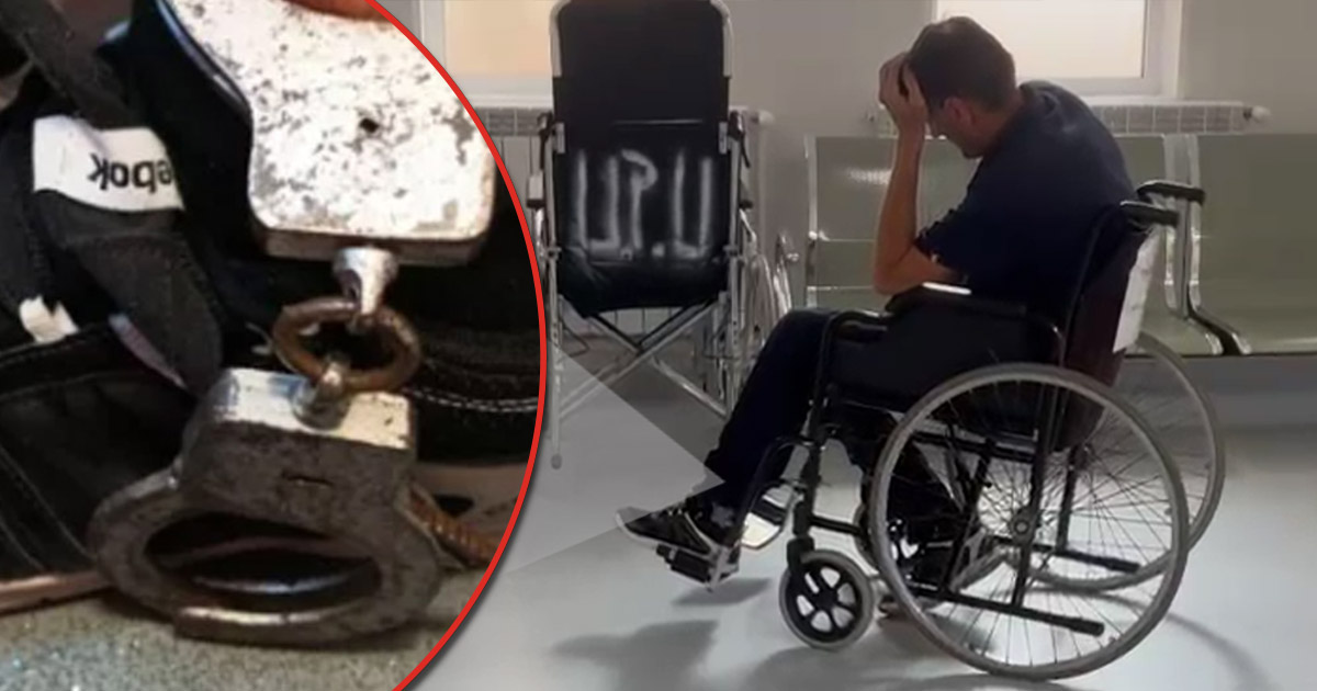 FOTO. Se întâmplă în România. O glumă proastă era să îl lase pe un bărbat fără picior. S-a lăsat încătușat