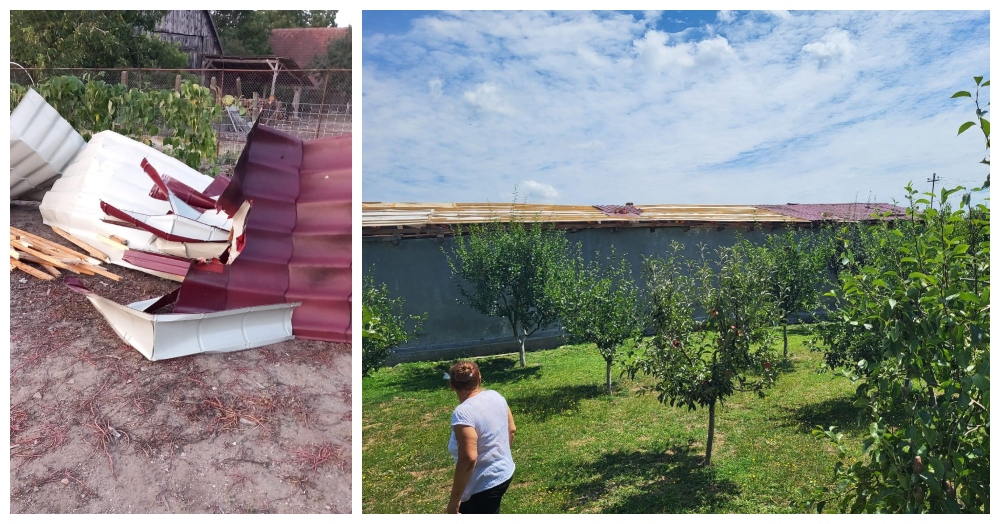 DRAMATIC. După ce le-a ars casa, au refăcut-o. A distrus-o acum grindina