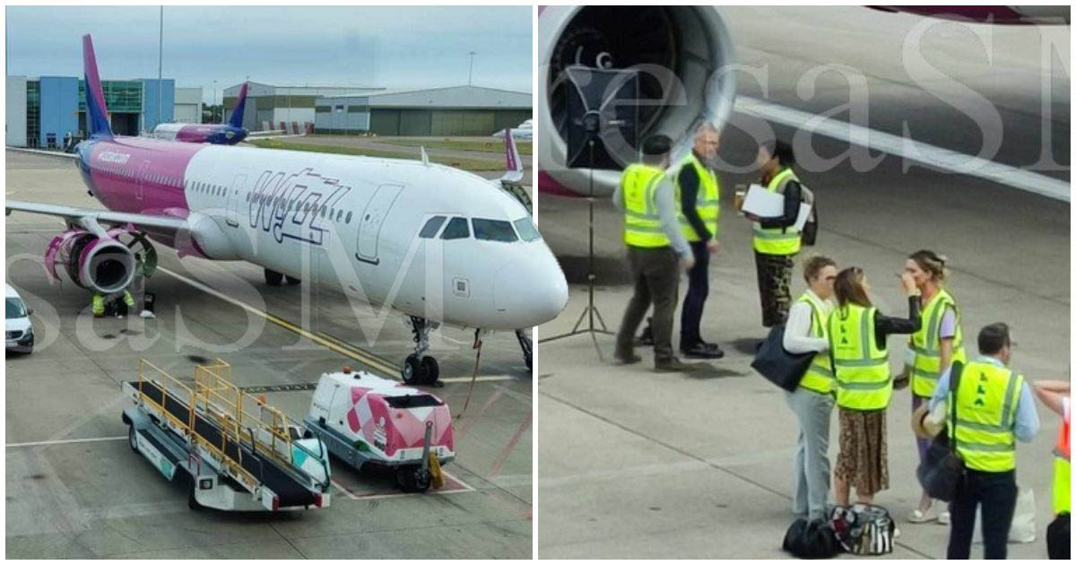 FOTO. Coșmar pentru sute de sătmăreni. Blocați pe aeroport, fără explicații, ore întregi de așteptare