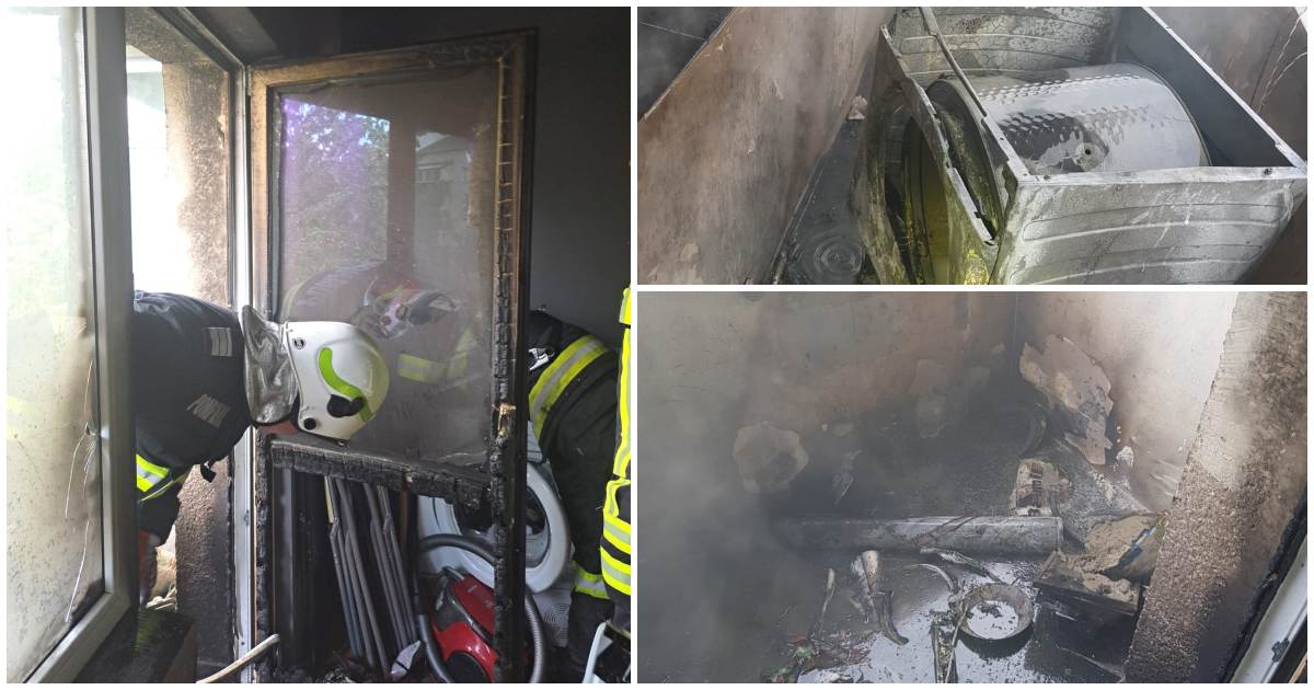 FOTO/VIDEO. Balcon cuprins de flăcări în municipiul Satu Mare. Intervin pompierii