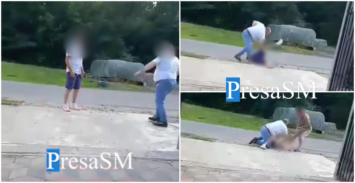 VIDEO. Un individ terorizează un sat întreg din județul Satu Mare. Imagini cu impact emoțional