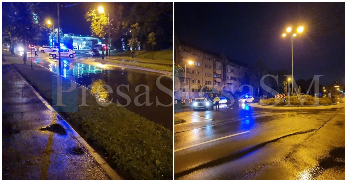 FOTO/VIDEO. S-a inundat Pasajului CFR de pe Drumul Botizului. Intervin pompierii. Trafic închis